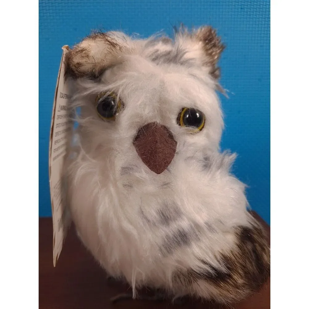 New Northpole Trading Snow Owl Hoot Gray‎ White Table Top Decoration Ornament